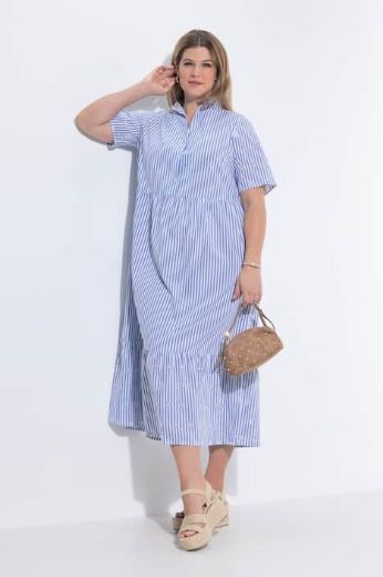 Plus size veliki brojevi Haljina maxi kratkih rukava A kroja za punije