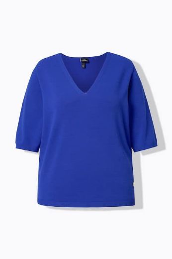 Plus size veliki brojevi Pulover polu rukava V ovratnika za punije