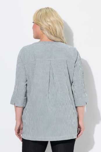 Plus size veliki brojevi Bluza 3/4 rukavi s gumbićima za punije