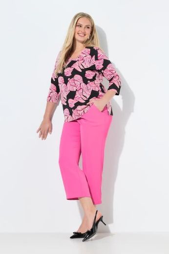 Plus size veliki brojevi Hlače ravnog kroja nogavica s vezanjem u struku za punije