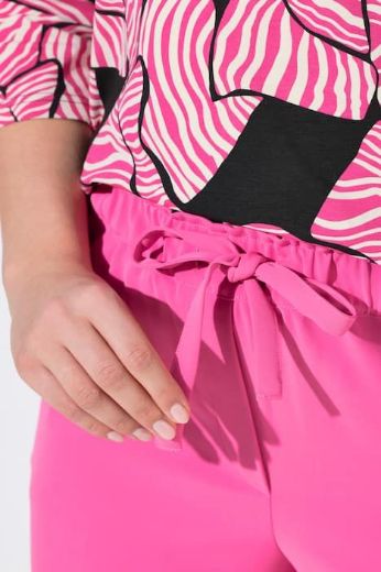 Plus size veliki brojevi Hlače ravnog kroja nogavica s vezanjem u struku za punije