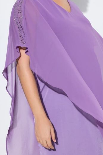 Plus size veliki brojevi Haljina elegantna  s dekorativnim ukrasima na ramenima za punije