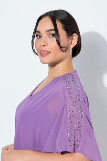 Plus size veliki brojevi Haljina elegantna  s dekorativnim ukrasima na ramenima za punije