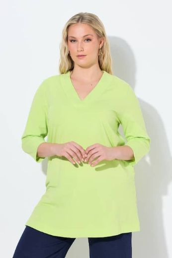 Plus size veliki brojevi Majica duži model V ovratnika za punije