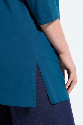 Plus size veliki brojevi Majica duži model V ovratnika za punije