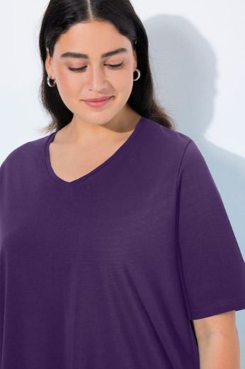 Plus size veliki brojevi Majica V izreza A kroja kratkih rukava za punije