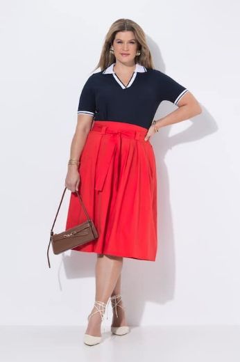 Plus size veliki brojevi Suknja na vezanje za punije