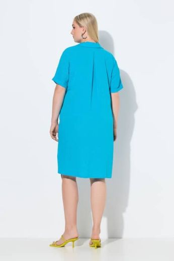 Plus size veliki brojevi Haljina kratkih rukava A kroja za punije