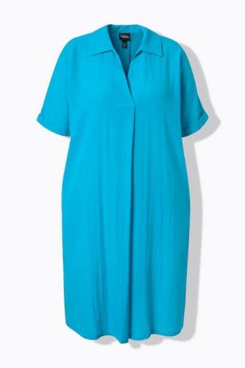 Plus size veliki brojevi Haljina kratkih rukava A kroja za punije