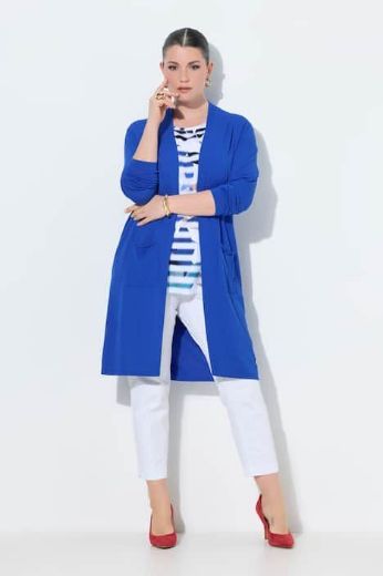 Plus size veliki brojevi Kardigan dužeg kroja za punije