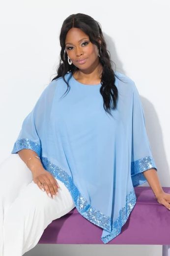 Plus size veliki brojevi Bluza od šifona A kroja za punije