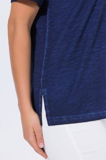 Plus size veliki brojevi Majica kratkih rukava V ovratnika za punije