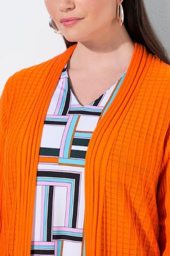 Plus size veliki brojevi Kardigan dugih rukava A kroja za punije