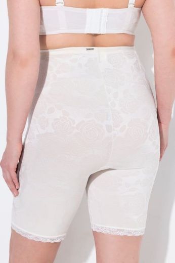 Plus size veliki brojevi Gaće visokog struka produženih nogavica s dodatkom čipke za punije