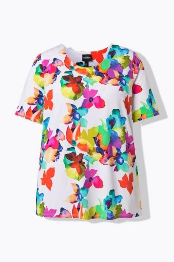 Plus size veliki brojevi Majica kratkih rukava okruglog ovratnika za punije