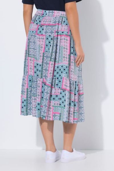 Veliki brojevi Suknja midi A kroja moda za punije