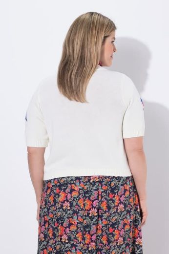 Plus size veliki brojevi Kardigan kratkih rukava V izreza za punije