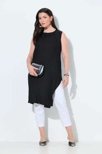 Plus size veliki brojevi Haljina bez rukava za punije