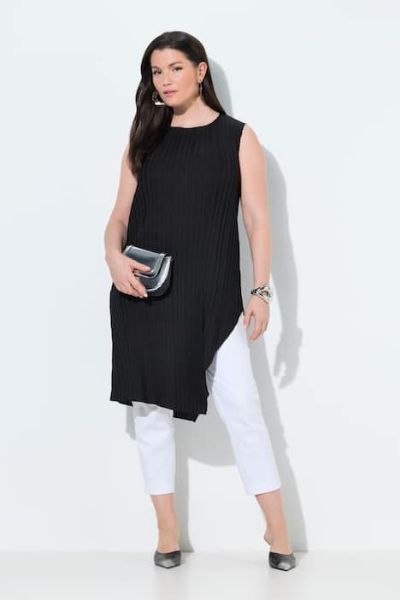 Veliki brojevi Haljina bez rukava moda za punije