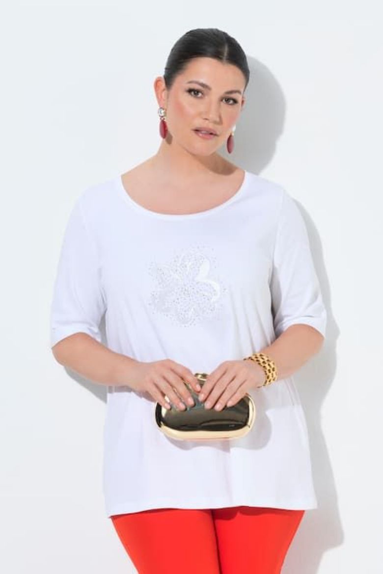 Plus size veliki brojevi Majica kratkih rukava pamučna za punije