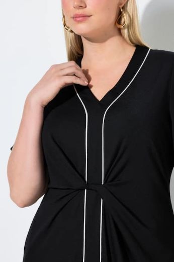 Plus size veliki brojevi Haljina maxi kratkih rukava A kroja za punije