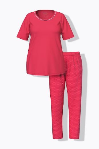 Plus size veliki brojevi Pidžama s kratkim rukavima i dugim nogavicama za punije