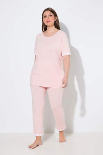 Plus size veliki brojevi Pidžama kratkih rukava i dugih nogavica za punije