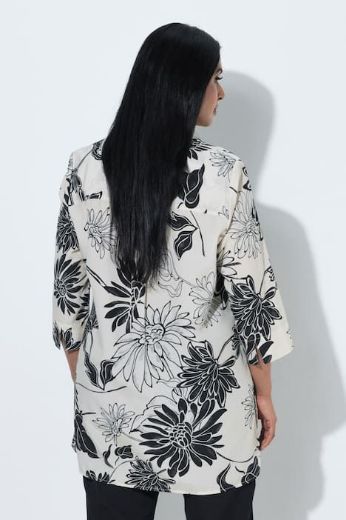 Plus size veliki brojevi Bluza 3/4 rukava dužeg A kroja za punije