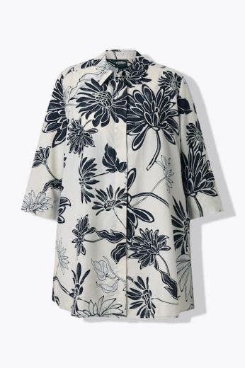 Plus size veliki brojevi Bluza 3/4 rukava dužeg A kroja za punije