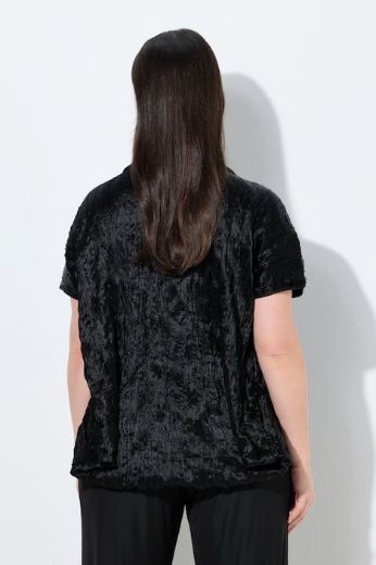 Plus size veliki brojevi Bluza kratkih rukava s ovratnikom za punije