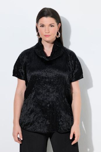 Plus size veliki brojevi Bluza kratkih rukava s ovratnikom za punije