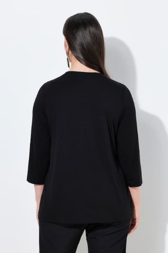 Plus size veliki brojevi Majica 2u1 rukavi 3/4 cvjetni uzorak za punije