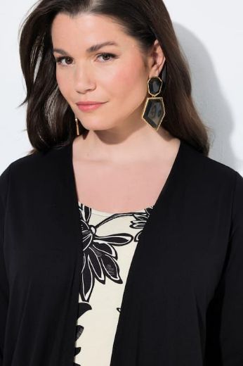 Plus size veliki brojevi Majica 2u1 rukavi 3/4 cvjetni uzorak za punije