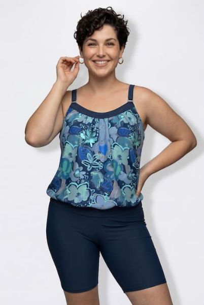 Veliki brojevi Tankini mekanih košarica sa biciklističim hlačicama moda za punije