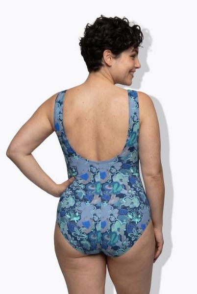 Veliki brojevi Kupaći kostim cvjetni uzorak moda za punije