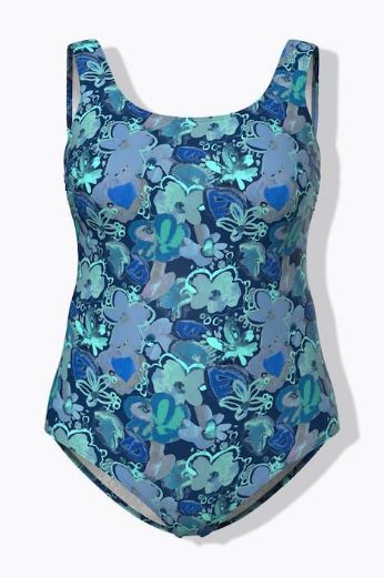 Plus size veliki brojevi Kupaći kostim cvjetni uzorak za punije