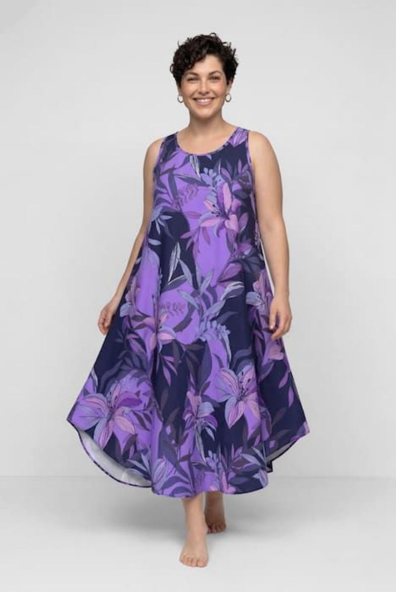 Plus size veliki brojevi Haljina midi bez rukava za punije