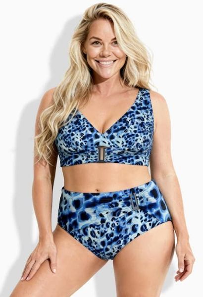 Veliki brojevi Kupaći kostim dvodijelni mekanih košarica moda za punije