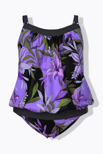 Plus size veliki brojevi Kupaći kostim Tankini mekanih košarica za punije