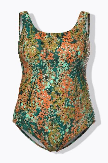 Plus size veliki brojevi Kupaći kostim cvjetni uzorak za punije