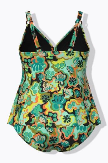 Plus size veliki brojevi Kupaći kostim tankini mekanih košarica podesivih naramenica za punije