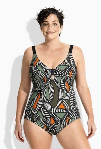 Veliki brojevi Kupaći kostim jednodijelni mekanih košarica moda za punije