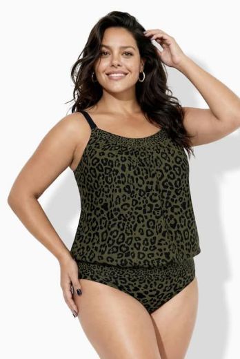 Plus size veliki brojevi Kupaći kostim Tankini mekanih košarica elastičnog ruba za punije