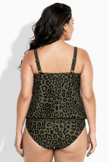 Plus size veliki brojevi Kupaći kostim Tankini mekanih košarica elastičnog ruba za punije