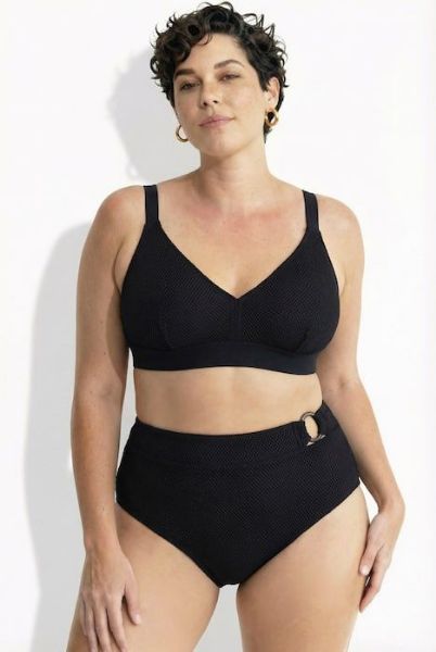 Veliki brojevi Kupaći kostim dvodijelni mekanih košarica mrežasti detalji moda za punije