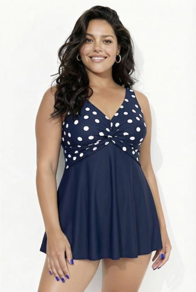 Plus size veliki brojevi Kupaća haljina mekanih košarica za punije