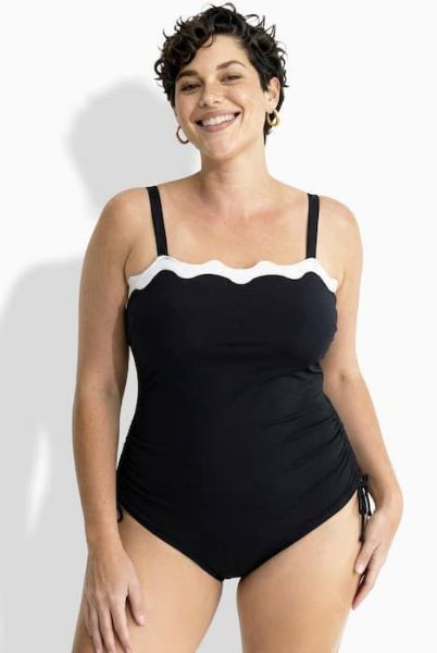 Veliki brojevi Kupaći kostim jednodijelni ukrasnih rubova moda za punije