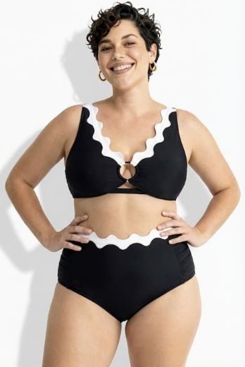 Plus size veliki brojevi Kupaći kostim dvodijelni  mekanih košarica ukrasnih rubovi za punije