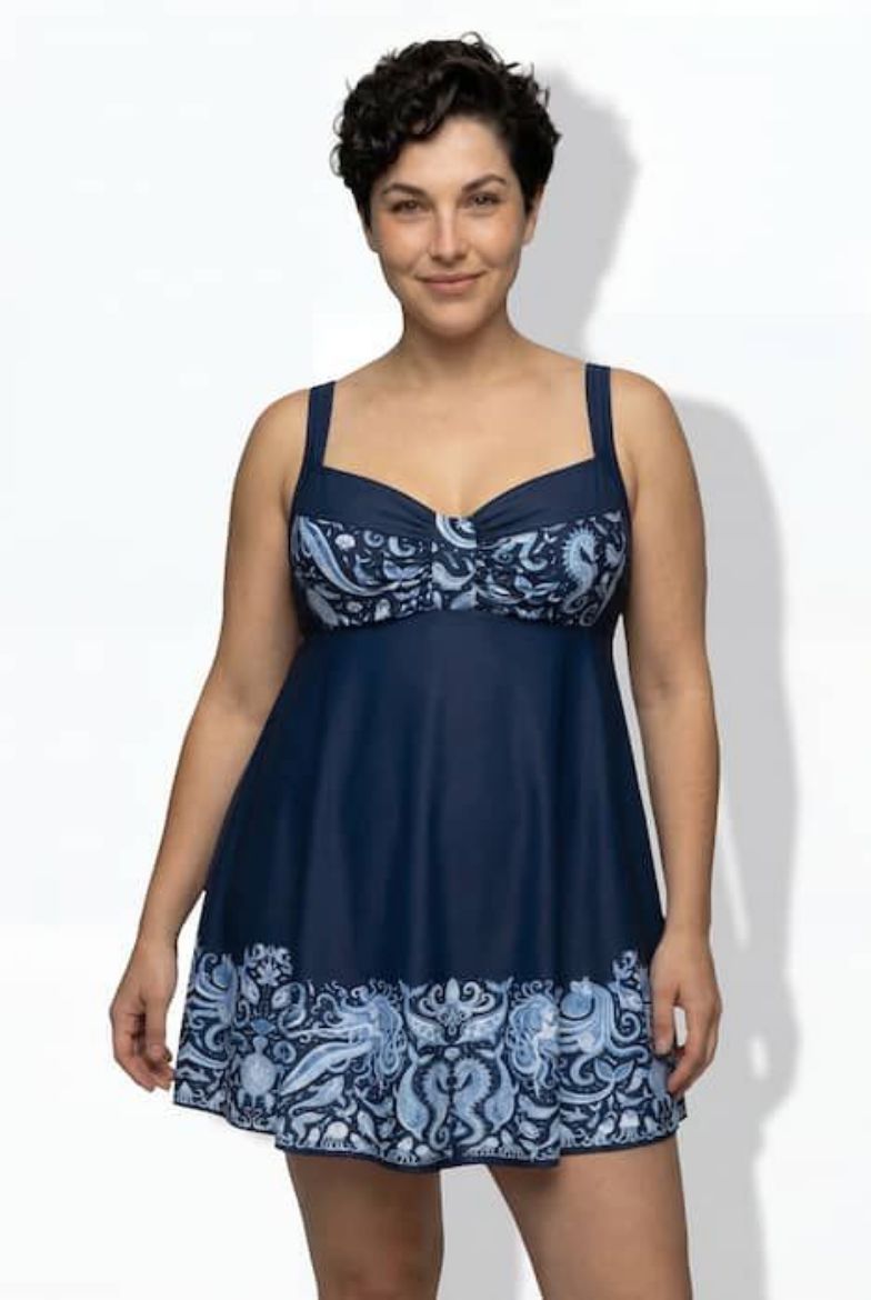 Plus size veliki brojevi Kupaća haljina mekanih košarica za punije