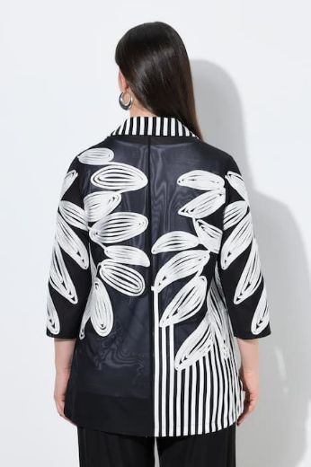 Plus size veliki brojevi Bluza elegantna 3/4 rukava s kragnom za punije